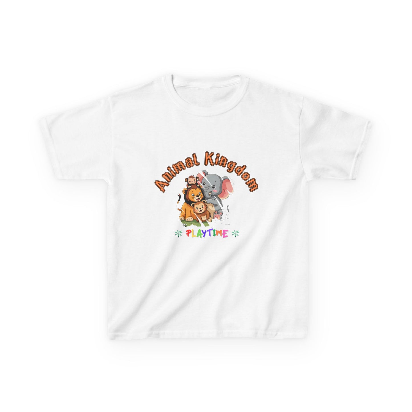Animal Kingdom Playtime Kids Tee, Cute Kids T-Shirt, Children's Animal Shirt, Fun Playtime Top, Gift for Kids